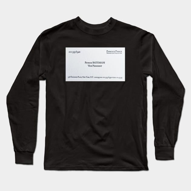 AMERICAN PSYCHO Long Sleeve T-Shirt by Cult Classics